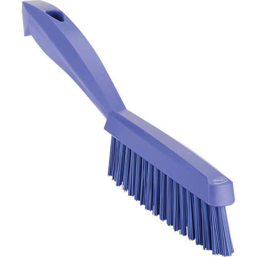 Brosse &agrave; main &eacute;troite &agrave; manche court, Soies Tr&egrave;s ferme, Longueur de 11-4/5", Mauve Les Distributions ICE