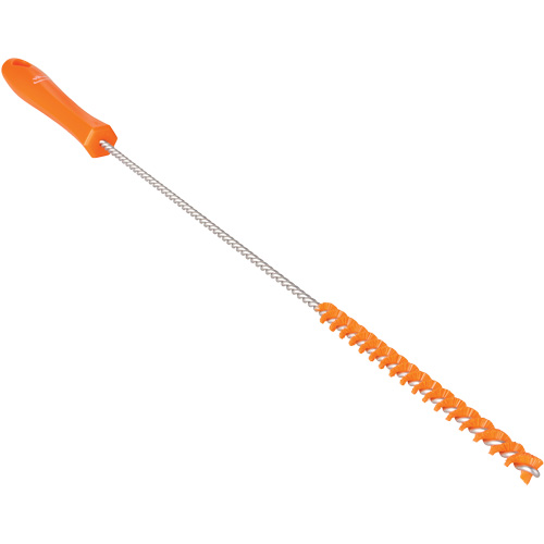 Tube Brush, Stiff Bristles, 19-7/10" Long, Orange Les Distributions ICE