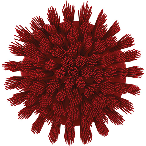 HyDrive Round Drill Brush, Extra Stiff Bristles, 3-1/10" Long, Red Les Distributions ICE