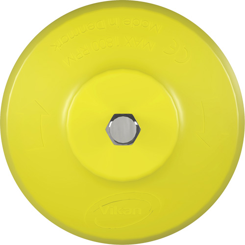 HyDrive Round Drill Brush, Extra Stiff Bristles, 3-1/10" Long, Yellow Les Distributions ICE