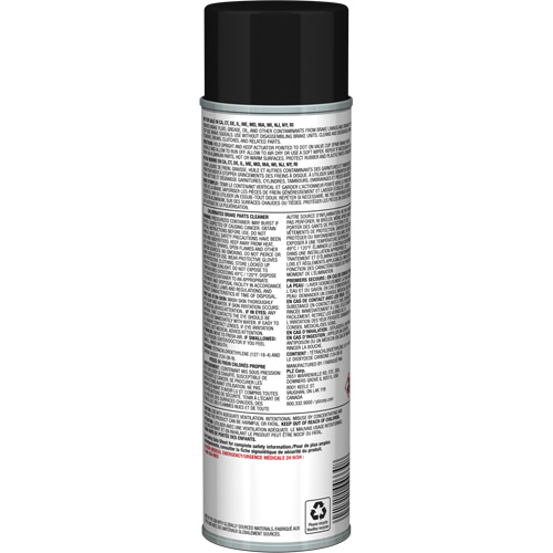 Nettoyant pour pi&egrave;ces de freins Pro Line avec tr&egrave;s faible teneur en COV, Canette a&eacute;rosol Les Distributions ICE
