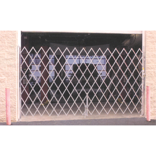 Barri&egrave;res de s&eacute;curit&eacute; galvanis&eacute;es repliables, Repliable simple fixe, 4' lo x 6' h d&eacute;ploy&eacute; Les Distributions ICE