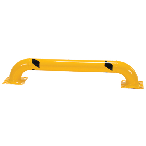 Low Profile Rack Guards, 4' W x 0.75' H, Yellow Les Distributions ICE