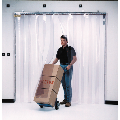 Strip Curtain Doors, 6' x 8' Door Opening, 8" Strip Width, 0.080" Strip Thickness Les Distributions ICE
