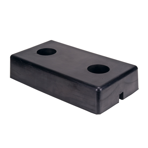 Molded Dock Bumpers, Rubber, 18" W x 4" D x 10" H Les Distributions ICE