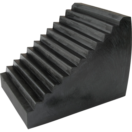Wheel Chock, 9-1/2" x 6-1/2" x 7-1/2", Black Les Distributions ICE