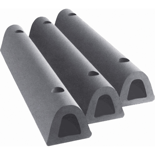 Extruded Rubber Dock Fenders, Rubber, 4-1/2" W x 36" L x 3-3/4" D Les Distributions ICE