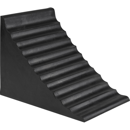 Wheel Chock, 9-7/8" x 7-1/8" x 7-1/2", Black Les Distributions ICE