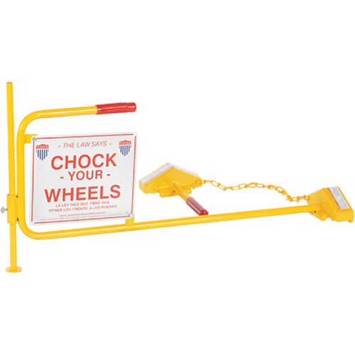 Single Rail Chock With Flag Rail Combo Les Distributions ICE