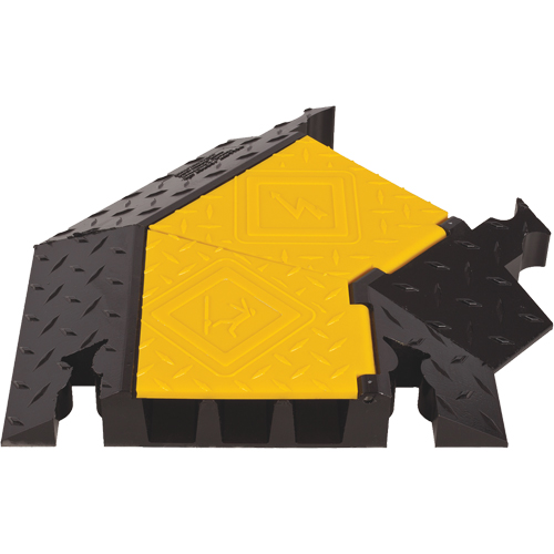 Yellow Jacket&reg; 3-Channel Heavy Duty Cable Protector - Right Turn Les Distributions ICE