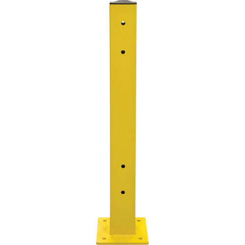 Double Guard Rail Post, Steel, 5" L x 44" H, Safety Yellow Les Distributions ICE