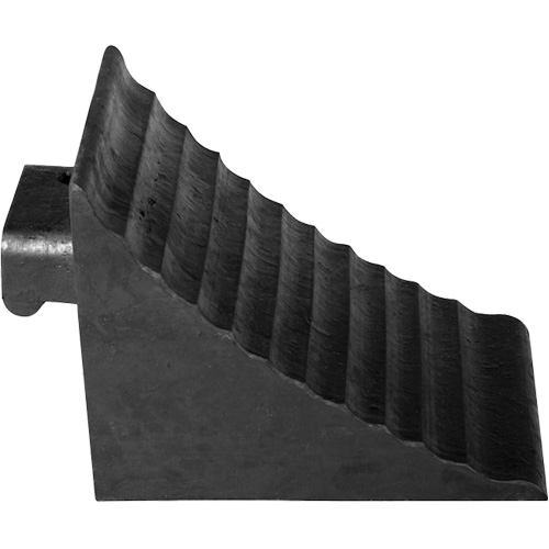 Wheel Chock, 9-3/4" x 7-1/4" x 7-3/4", Black Les Distributions ICE