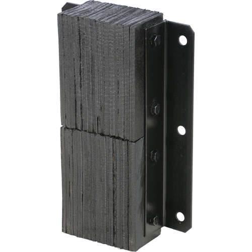 Butoir de quai lamell&eacute;, Vertical, Caoutchouc, 13-1/4" la x 4-1/2" p x 20" h Les Distributions ICE