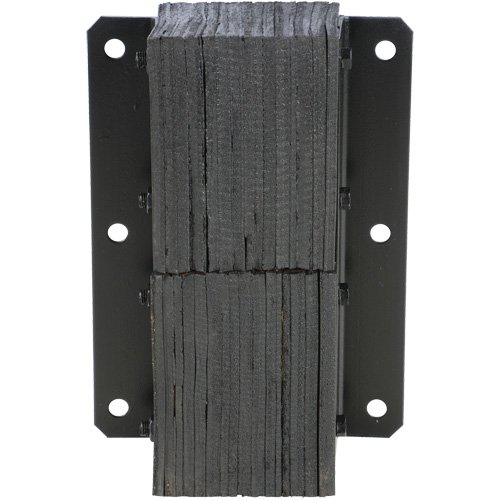 Butoir de quai lamell&eacute;, Vertical, Caoutchouc, 13-1/4" la x 4-1/2" p x 20" h Les Distributions ICE
