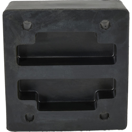 Molded Dock Bumper, Reinforced Rubber, 12" W x 4" D x 13" H Les Distributions ICE