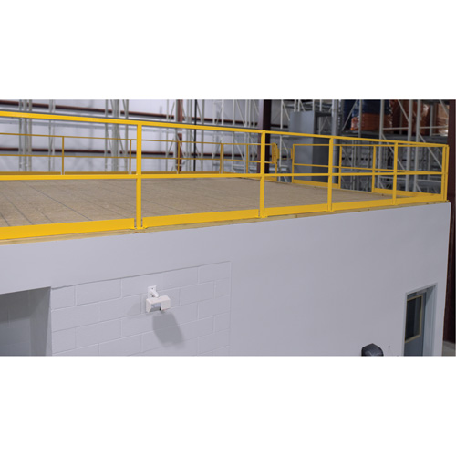 Barri&egrave;re de s&eacute;curit&eacute; pour mezzanine, 68-1/2" lo x 42" ha, 80-1/16" &eacute;lev&eacute;e, Jaune Les Distributions ICE