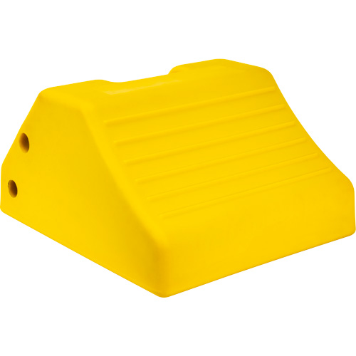 Cale de roue robustes, Ur&eacute;thane, Jaune, 15-1/2" la x 17-7/10" p x 10" h Les Distributions ICE