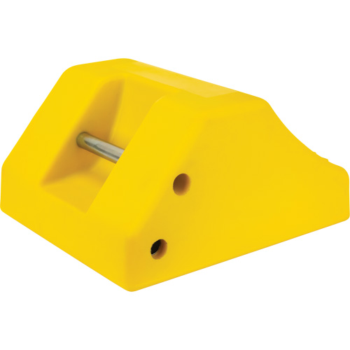 Cale de roue robustes, Ur&eacute;thane, Jaune, 15-1/2" la x 17-7/10" p x 10" h Les Distributions ICE