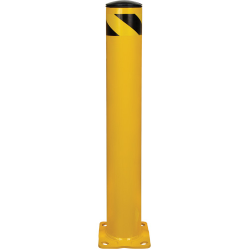Safety Bollard, Steel, 36" H x 5-1/2" W, Yellow Les Distributions ICE