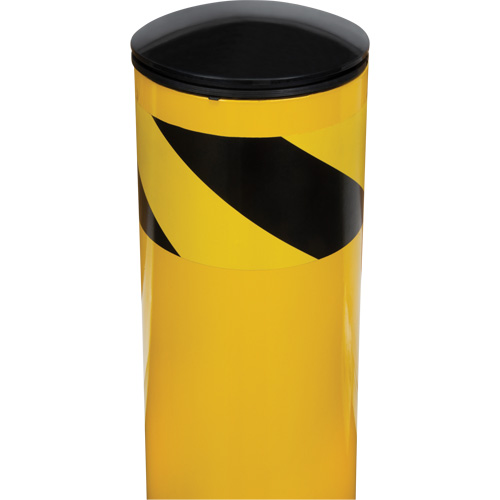 Safety Bollard, Steel, 36" H x 5-1/2" W, Yellow Les Distributions ICE