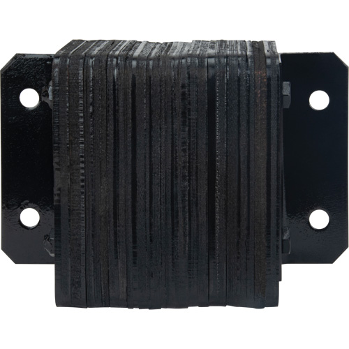 Laminated Dock Bumpers, Horizontal, Rubber, 12" W x 4" D x 10" H Les Distributions ICE