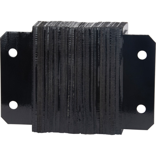 Laminated Dock Bumpers, Horizontal, Rubber, 12" W x 4" D x 10" H Les Distributions ICE