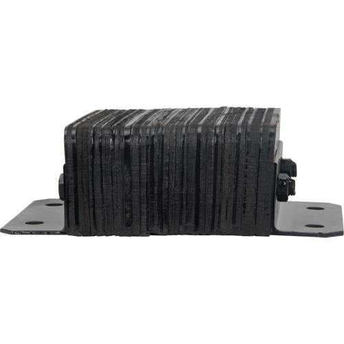 Laminated Dock Bumpers, Horizontal, Rubber, 12" W x 4" D x 10" H Les Distributions ICE