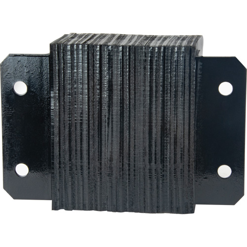 Laminated Dock Bumpers, Horizontal, Rubber, 12" W x 6" D x 10" H Les Distributions ICE