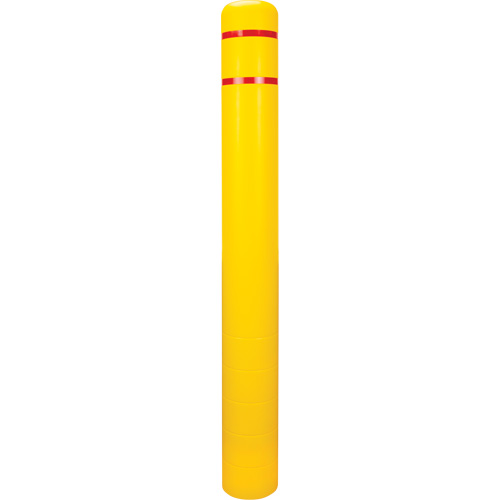 Polyethylene Bollard Cover, 6-5/8" Dia. x 60" L, Red/Yellow Les Distributions ICE