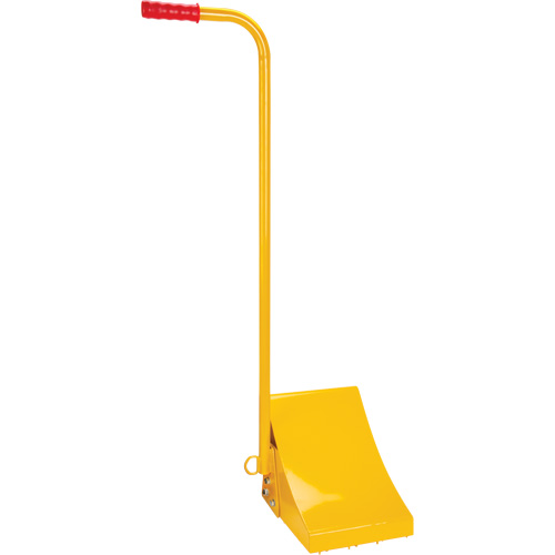 Cale de roue pour la glace avec poign&eacute;e ergonomique, Acier, Jaune, 8-1/16" la x 10-5/8" p x 8-13/16" h Les Distributions ICE