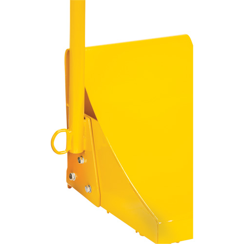 Cale de roue pour la glace avec poign&eacute;e ergonomique, Acier, Jaune, 8-1/16" la x 10-5/8" p x 8-13/16" h Les Distributions ICE