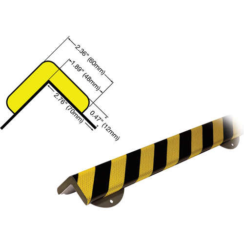 WPK-H+ Profile 1M Corner Protection Bumper Guard Wall Protection Kit Les Distributions ICE