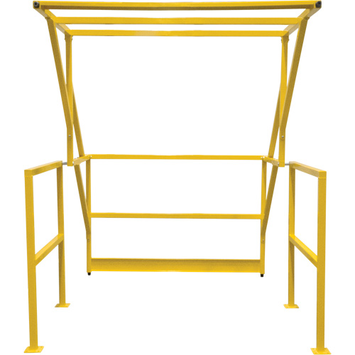 Mezzanine Safety Gate, 70" L x 77" H, 78" Raised, Yellow Les Distributions ICE