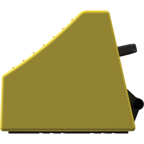 Cale de roue ultra-robuste pour l'exploitation mini&egrave;re Checkers Safety, PEHD, Jaune, 14-1/2" la x 17-1/2" p x 16" h Les Distributions ICE