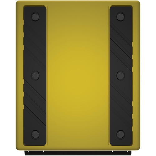 Cale de roue ultra-robuste pour l'exploitation mini&egrave;re Checkers Safety, PEHD, Jaune, 14-1/2" la x 17-1/2" p x 16" h Les Distributions ICE