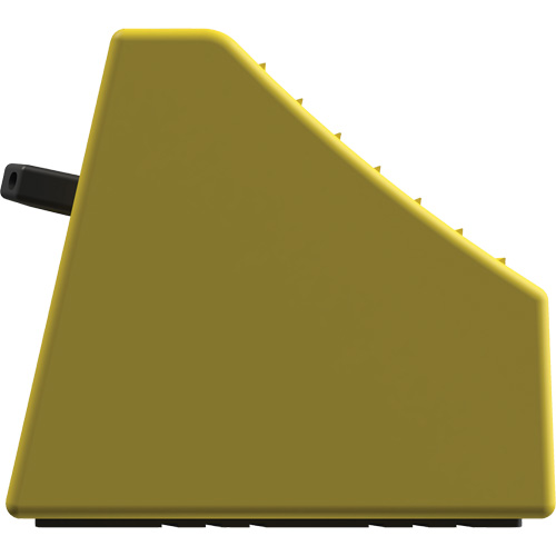 Checkers Safety Heavy-Duty Ultra Class Mining Wheel Chock without Bracket, HDPE, Yellow, 14-1/2" W x 17-1/2" D x 16" H Les Distributions ICE