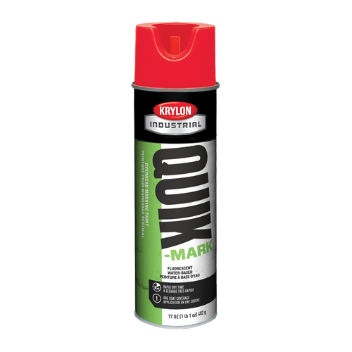 Peinture de marquage industrielle &agrave; base d'eau pour le travail en hauteur Quik-Mark, 17 oz, Canette a&eacute;rosol Les Distributions ICE