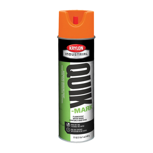 Peinture de marquage industrielle &agrave; base d'eau pour le travail en hauteur Quik-Mark, 17 oz, Canette a&eacute;rosol Les Distributions ICE