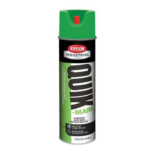Peinture de marquage industrielle &agrave; base d'eau pour le travail en hauteur Quik-Mark, 17 oz, Canette a&eacute;rosol Les Distributions ICE