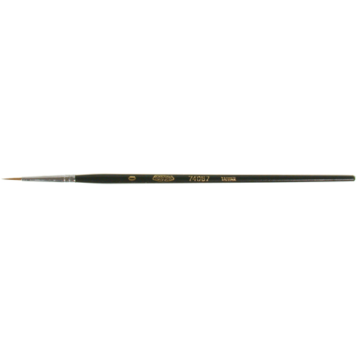 Artist Paint Brush, 1/16" Brush Width, Red Sable, Wood Handle Les Distributions ICE