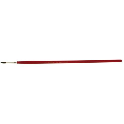 Round Marking Paint Brush, 9/64" Brush Width, Camel Hair, Wood Handle Les Distributions ICE