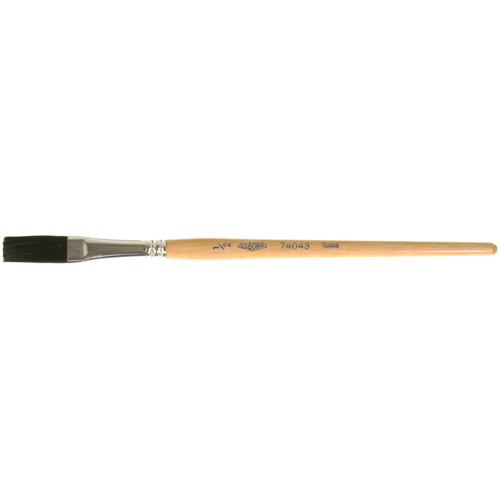 One Stroke Paint Brush, 1/2" Brush Width, Ox Hair, Wood Handle Les Distributions ICE