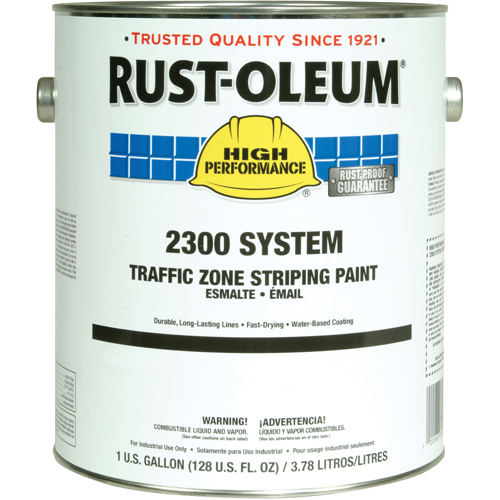 2300 System Traffic Zone Striping Paint, Yellow, Gallon Les Distributions ICE