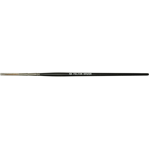 Flat Bristle Artist Brush, 6 mm Brush Width, Red Sable, Wood Handle Les Distributions ICE