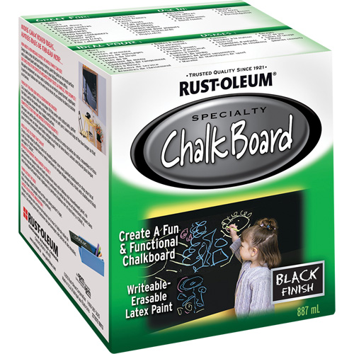 Chalk Board Paint, 877 ml, Can, Black Les Distributions ICE