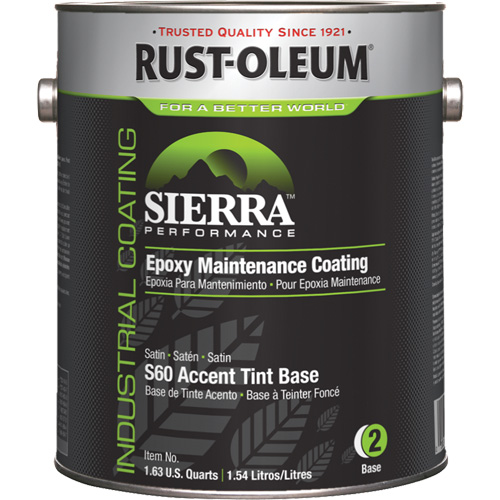 Rev&ecirc;tement dentretien &eacute;poxydique &agrave; base deau Sierra Performance S60 Base pour accents, Gallon, Base &agrave; teinter Les Distributions ICE