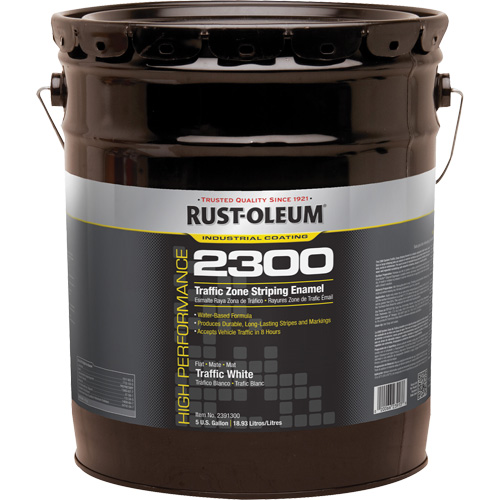 Peinture pour traçage de ligne invers&eacute;e Syst&egrave;me 2300 &agrave; haut rendement, Blanc, 5 gal., Seau Les Distributions ICE