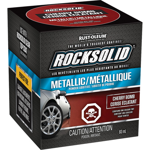 Additifs de poudre m&eacute;tallique RockSolid, 60 ml, Bouteille, Cerise &eacute;clatant Les Distributions ICE