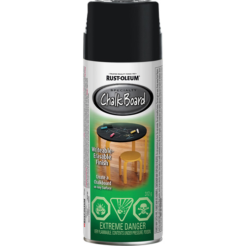 Specialty Chalk Board Paint, Aerosol Can, Black Les Distributions ICE