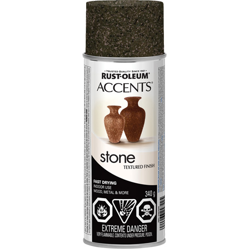 Accents&reg; Stone Creations Spray Paint, Aerosol Can, Granite Stone Les Distributions ICE